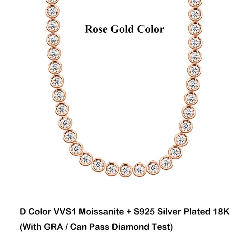 0.1CT 3mm Sparkling Full Lab Created Moissanite Tennis Bracelet GRA Certified 925 Sterling Silver Party Fine Jewelry Gift For Women