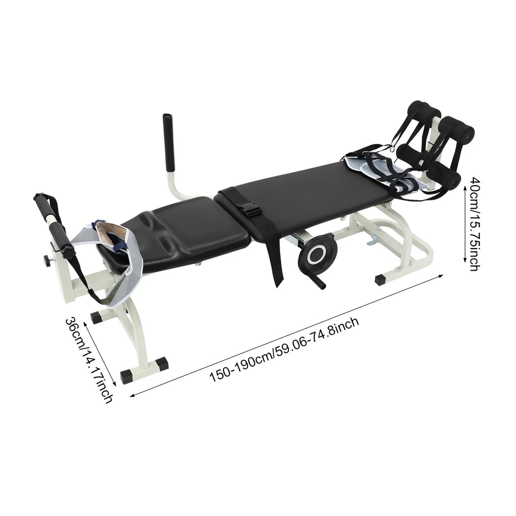 Back Stretch Bench Multifunctional Neck Stretcher Decompression Bench Lumbar Traction Bed Home Workout Stretcher