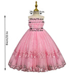 14T Kid Lotus Bud Solid Color No-Sleeve Lace Flower Skirt Organza Piano Costumes Evening Full Dress