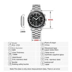 PAGANI DESIGN Moon Mens Watches Quartz Automatic Watch Men Luxury Sports VK63 Chronograph Waterproof Sapphire Reloj Hombre 2025