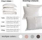 Simple&Opulence 100% Eucalyptus Lyocell Tencel Duvet Cover Set Cooling Breathable Soft Silky