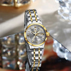 POEDAGAR Luxury Fashion Woman Watch Luminous Waterproof Stainless Steel Ladies Wristwatch Quartz Week Date Elegant Woman's Watches Male Reloj