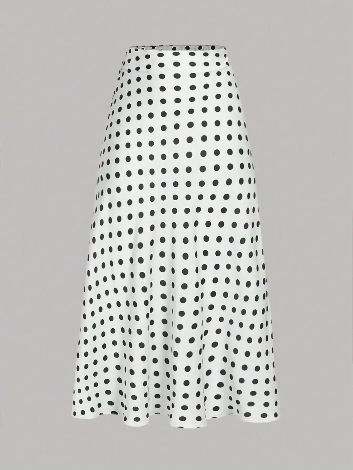 Firerie Women's Retro Elegant Polka Dot Print Vacation Style Skirt,Fall,Fall For Women,Winter For Women,Vacation