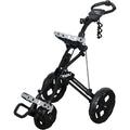 Junior 3-Wheel Golf Push Cart in Black