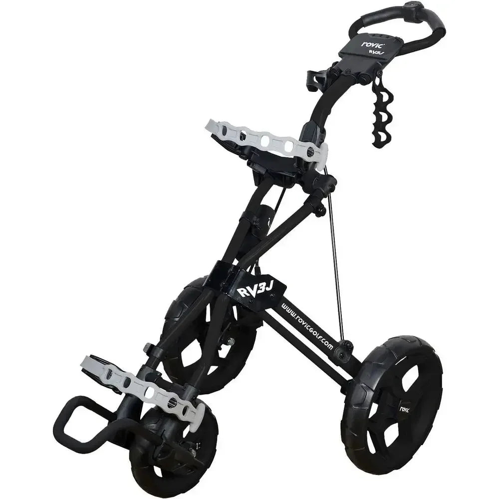Junior 3-Wheel Golf Push Cart in Black