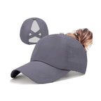 Quick Drying Trucker Hats 1pc Womens Criss Cross Ponytail Baseball Cap Adjustable High Messy Bun Ponycap Unisex Adult