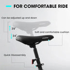 24 Full Suspension Mountain Bike, 21-Speed Dual Disc Brakes, Unisex Steel Frame, Ideal for Trails, Beach, and City Riding