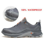HUMTTO Men's All-Terrain Waterproof Hiking Shoes Lightweight Breathable Anti Slip Outdoor Trekking Trails Shoes