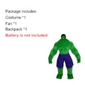 Green Mutant Inflatable Costume Mascot Parade Adult Character Cosplay Birthday Halloween Party Activity Set
