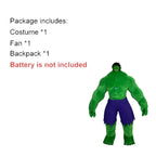 Green Mutant Inflatable Costume Mascot Parade Adult Character Cosplay Birthday Halloween Party Activity Set
