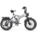 Cybervelo 20” Fat Tire 48V 40AH Waterproof Automotive Super Battery Max Speed 30+MPH Ultra Long Range 150 Miles Off Road Commuter High Speed Ebike EK6 Max