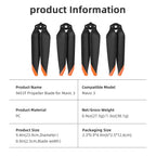 2 Pair 9453T Propeller Light Weight Screw Wing Drone Wing Blade Drone Blade Props for  Mavic 3 Pro/Mavic 3/Mavic 3 Classic
