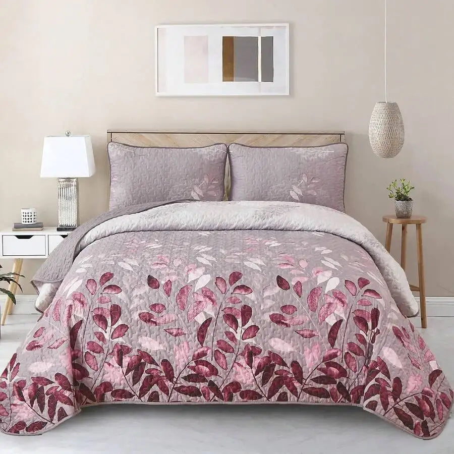 3 Pieces  Yellow Flower Quilt Set Twin Full Queen King Size, Paisley Patchwork Plaid Bedspread Bedding Sets  Coverlet Set.