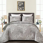 3 Pieces  Yellow Flower Quilt Set Twin Full Queen King Size, Paisley Patchwork Plaid Bedspread Bedding Sets  Coverlet Set.