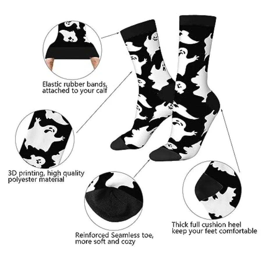 AOYEGO Funny Socks Health Curve Novelty Casual Crew Socks Contrast Color Design for Women Men Gift