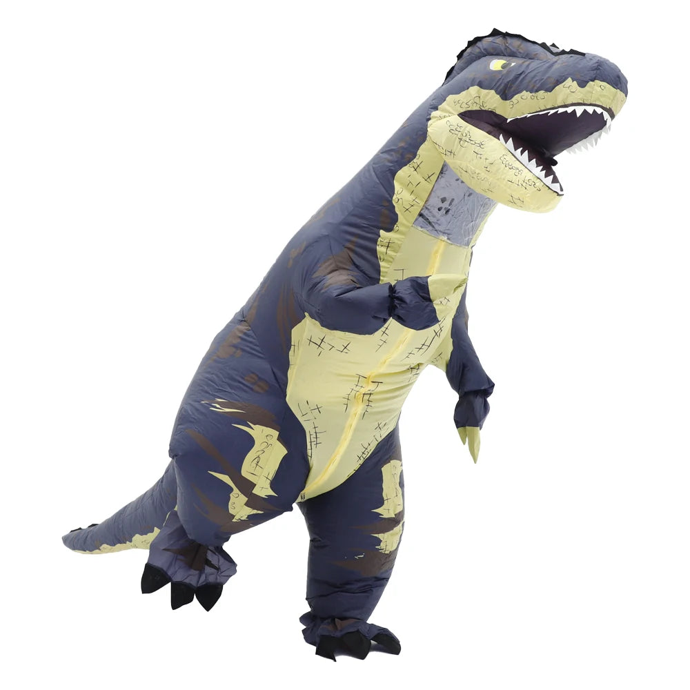 Cartoon Tyrannosaurus Rex Inflatable Costume Mascot Parade Adult Character Cosplay Animal Birthday Halloween Party Event Set