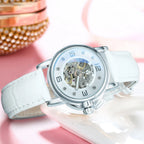 WINNER Fashion Elegant Mechanical Watch for Women Luminous Hands Business Classic Ladies Watches Top Brand Luxury Leather Strap