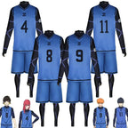 Blue Lock Cosplay Jersey No.11 Isagi Yoichi Bachira Meguru Chigiri Hyoma Kunigami Rensuke Football Uniform Costume