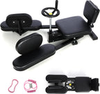 Heavy - Duty Steel Leg Stretcher in Black, 300LBS Capacity, for Home Flexibility Training