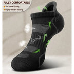 BULLIANT Men Running Socks 6Pairs-Ankle Athletic Socks Wicking Cushioned for Men Walking-Arch Compression Support