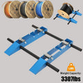 Industrial Steel Wire Dispenser 1500kg Cable Drum Roller Pay-off Stand Steel Wheel Cable and Optical Cable Pay-off Tool
