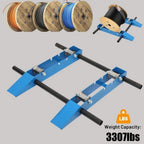 Industrial Steel Wire Dispenser 1500kg Cable Drum Roller Pay-off Stand Steel Wheel Cable and Optical Cable Pay-off Tool