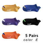 5/10Pairs Summer Socks Bright Color Mesh Ankle Socks Men Women Breathable Street Fashion Sports Mesh Thin Short Running Socks