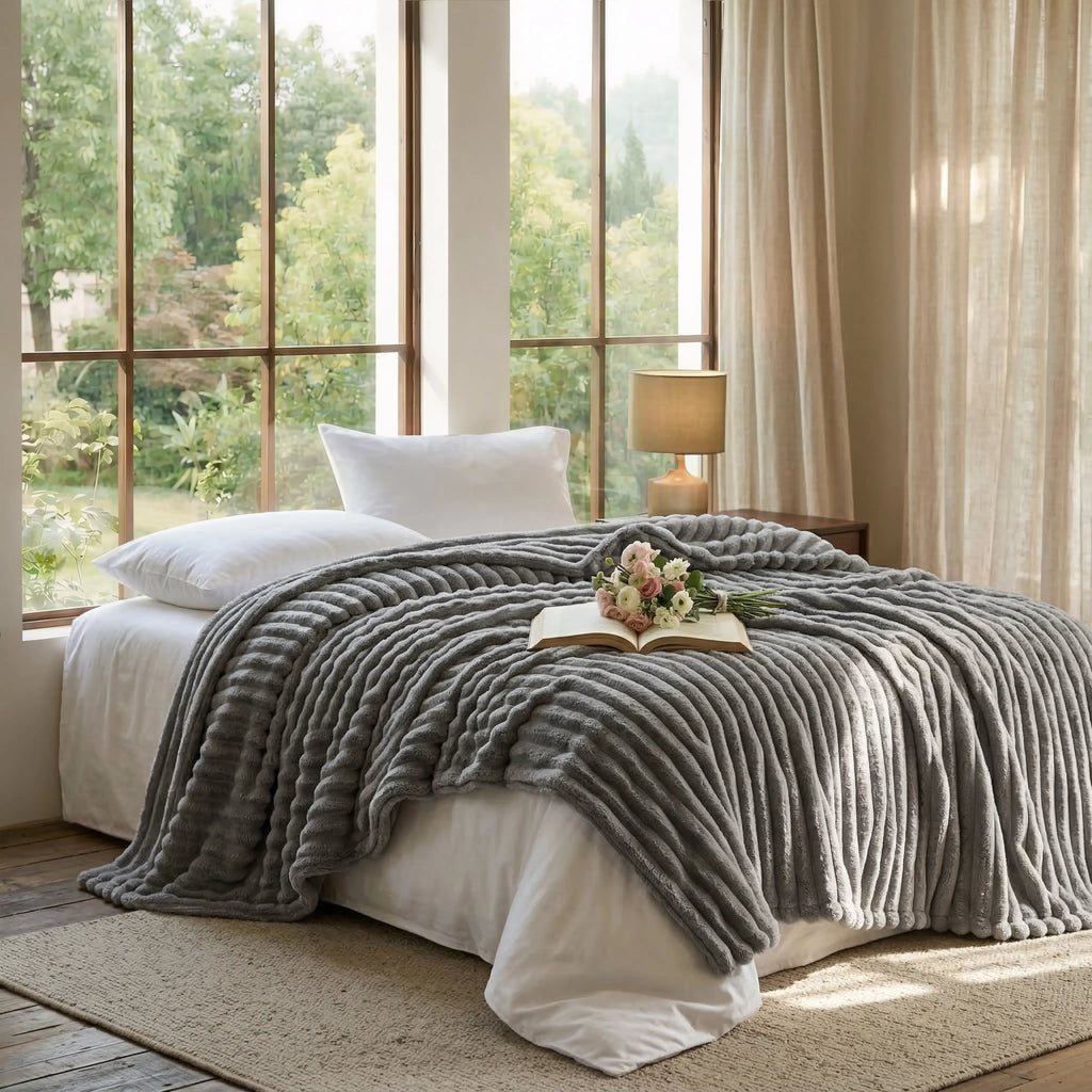 Summer Lightweight Blanket Queen Size - Cozy & Breathable Blankets for Bed,Couch,Travel,Office, Cooling Throw Blankets for Hot Sleepers & Night Sweat,Perfect Gift Ideal,Sage Green