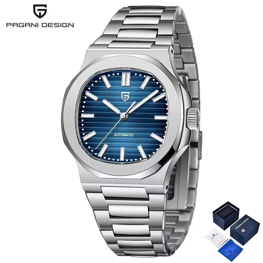 2026 New PAGANI DESIGN Rose Gold Retro Men's Watches Luxury Mechanical Wristwatch Automatic Watch For Men AR Sapphire Waterproof Luminous