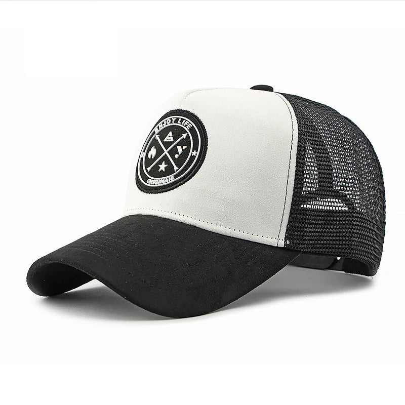 Mesh breathable baseball cap dome summer new sunshade hardtop hat outdoor running sports hat