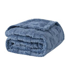 Fleece Throw Blanket 50"×60" for Couch Sofa Bed, Super Soft Cozy Plush Microfiber Flannel Blanket with 3D Checke Design Lightwe