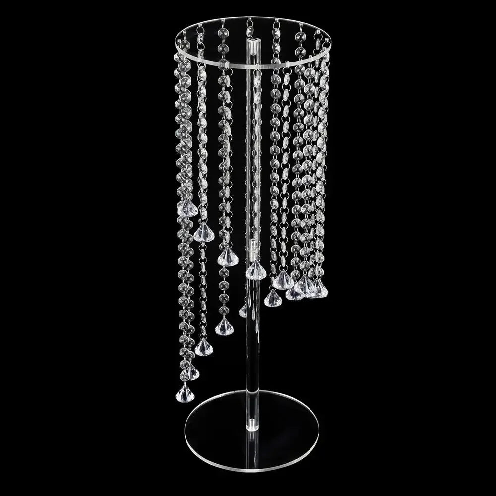 10pcs 31.5in Tall Clear Acrylic Lower Stands for Wedding Centerpieces with Crystal Vase - Perfect for Events