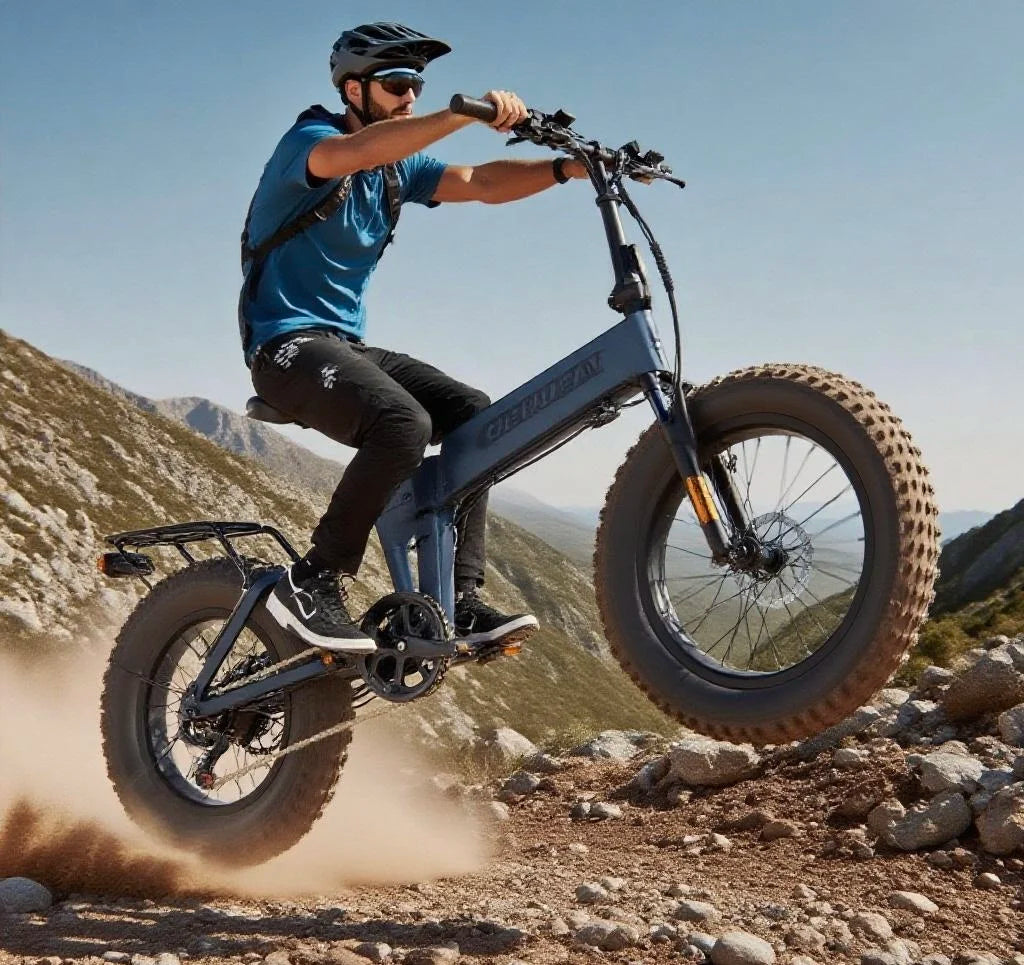 MX-21 Foldable Adult Electric Bike 1000W Motor Removable 48V 15Ah Large Battery 20 All-Terrain Fat Tire E-bike