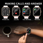 1.83'' Smart Watch with Message Answer Call Sleep Monitoring Sports Pedometer Information Alerts For iPhone Android