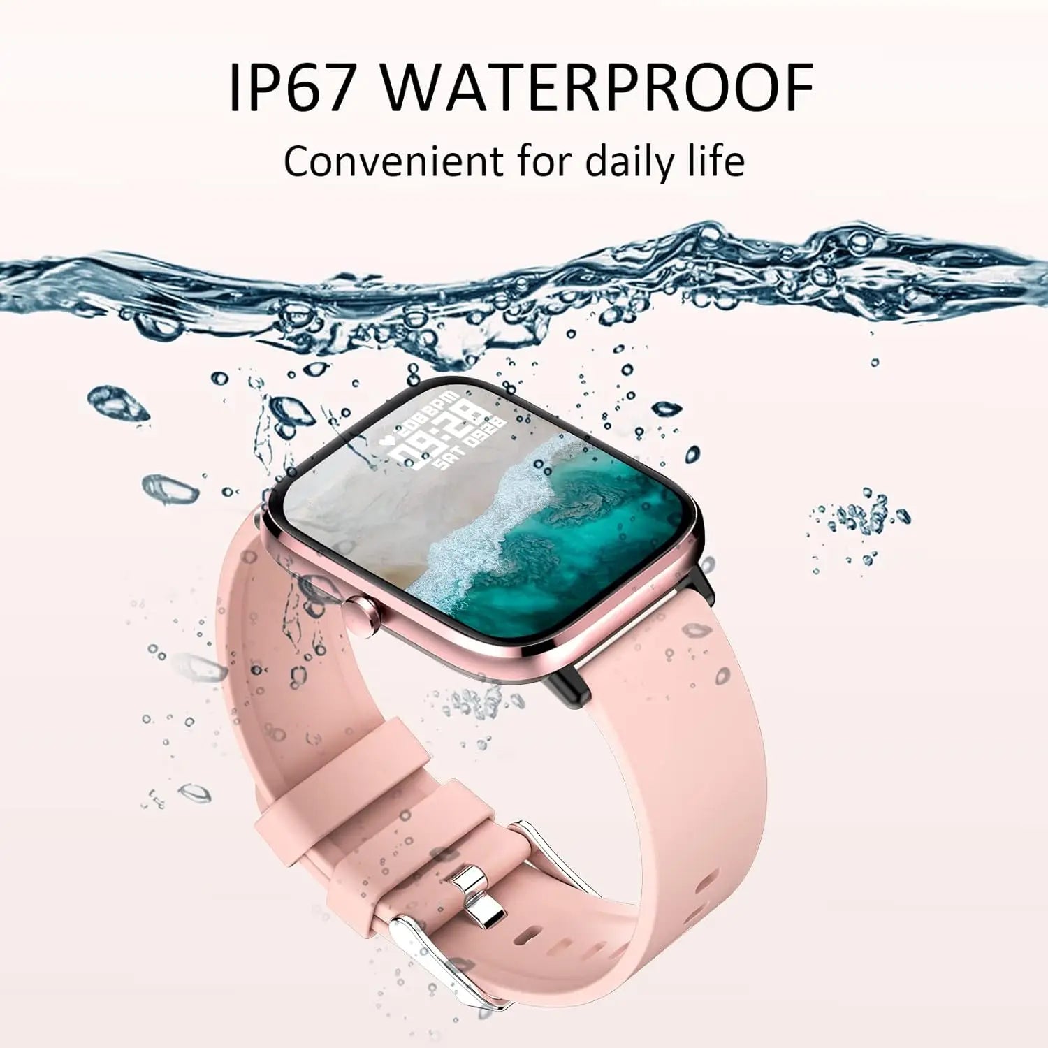 Smart Watch for Men Women, Fitness Tracker (Answer/Make Call), 1000 mAh Battery, 120+ Sport Modes, Step Counter/Sleep Monitor Fitness Watch, Smartwatch for Android/iPhone