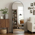 Arched Full Length Mirror 58 x 18 Inch, Full Body Mirror with Stand, Standing Hanging or Leaning Against Wall,, Customized