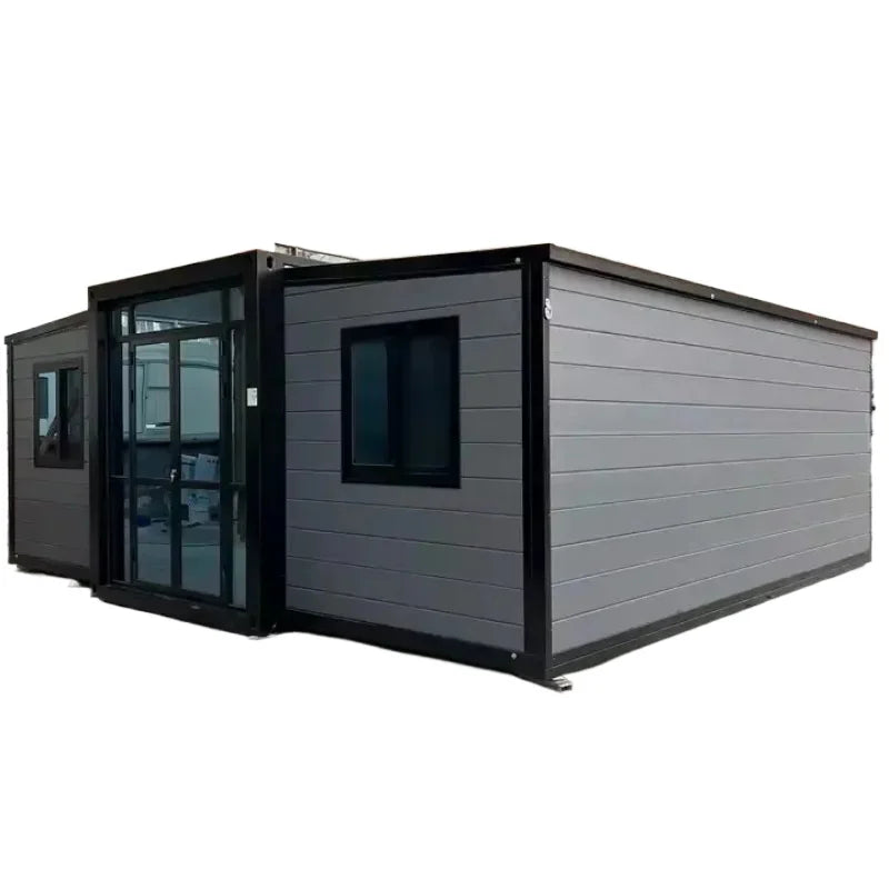 Waterproof Prefab Luxury Villa 20Ft Expandable Container House Prefabricated Portable Mobile Tiny Home with 2 Bedroom