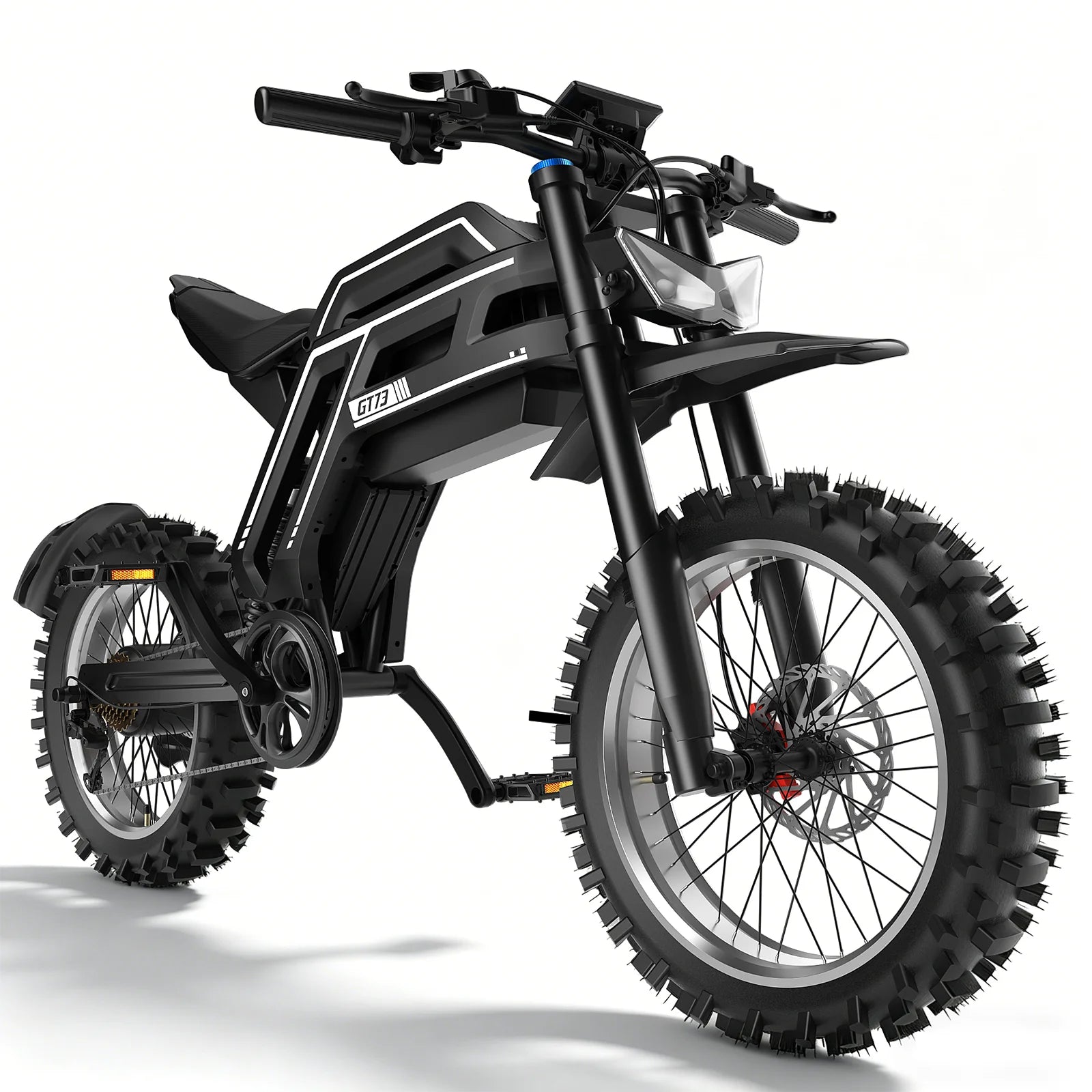 Electric Bike GT73 Off-Road Ebike 70Kmh 3000W Brushless Motor 58V30AH Lithium Battery New In Ebike Adult Electric Motorcycle