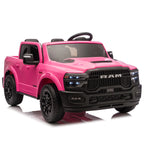 24V 160W Kids Ride on Electric Truck with Parent Remote Control Suspension LED Lights Bluetooth Music Storage for Kids Pink
