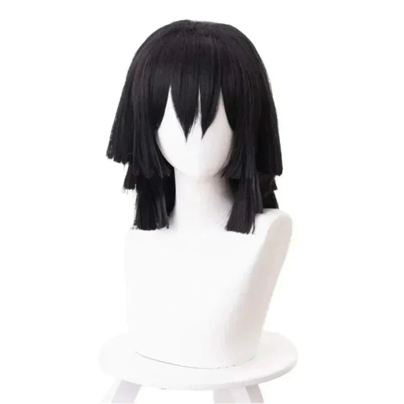 Anime Kimetsu No Yaiba Iguro Obanai Kimono Uniform Anime Wig Cosplay Costume Halloween Party
