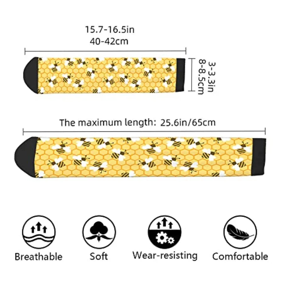 AOYEGO Funny Socks Health Curve Novelty Casual Crew Socks Contrast Color Design for Women Men Gift