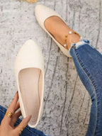 Womens Elegant Bow Flat Loafers, Spring Autumn Comfortable Casual Office Shoes