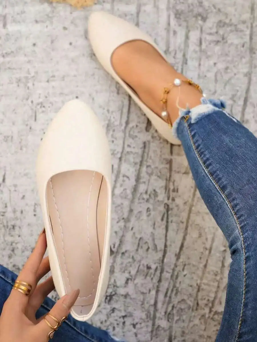 Womens Elegant Bow Flat Loafers, Spring Autumn Comfortable Casual Office Shoes