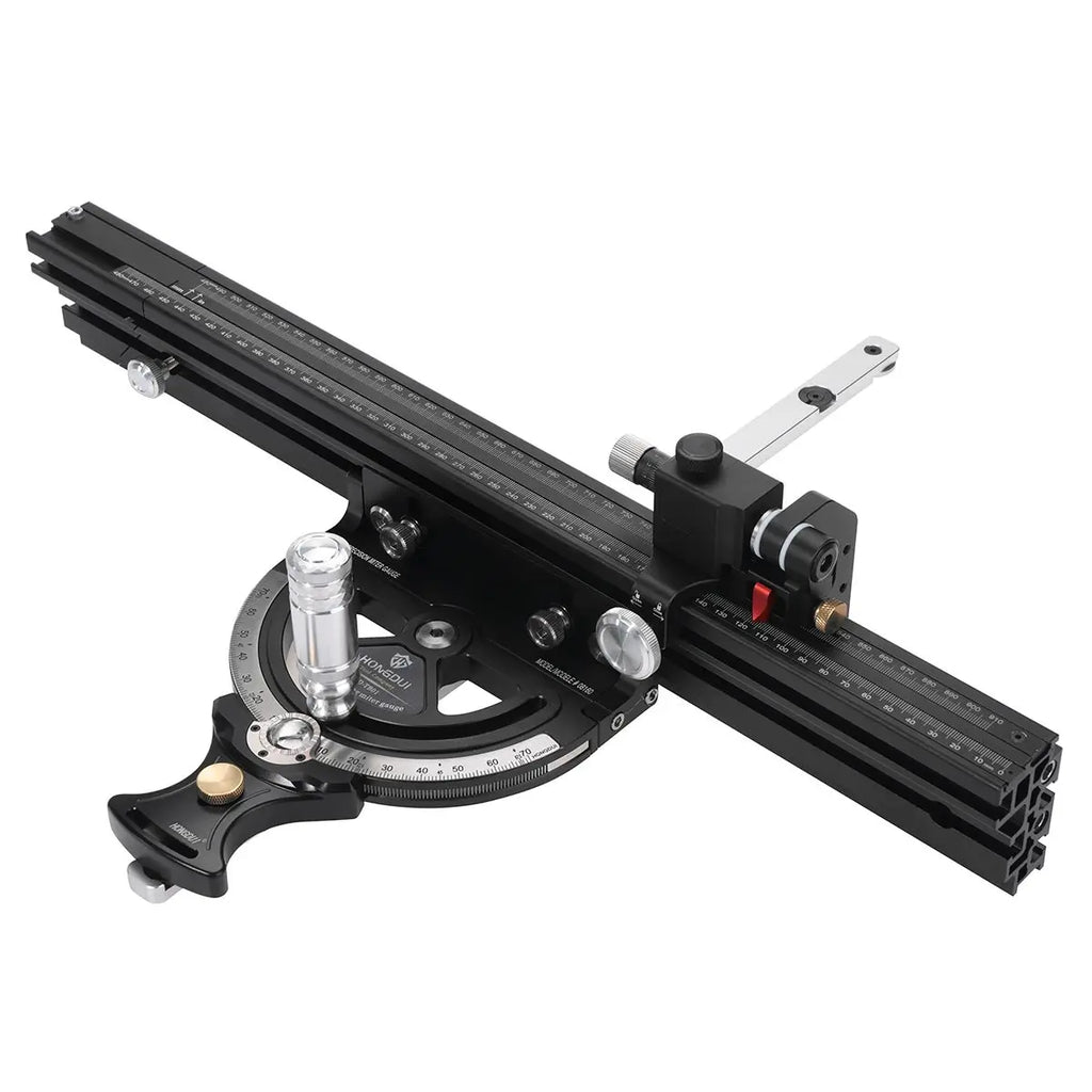 HONGDUI HD-MG21 0-70 Degree Miter Gauge with 850mm Extended Fence for Woodworking Table Saw Router Table Precision Angle Setting