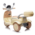 12V Two motors Kids Ride On Level Up Two-seater  Electric Motorcycle,Three-wheel Toy w/Music,Bluetooth,USB,Backseat flip adult seat,Portable Storage Hooks&Oversized  Trunk,LED Headlight  For Kids 3-6.