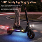 Off-Road Electric Scooter, 1200W Motor, 31 Miles Range, 31 MPH, 11' All-Terrain Tire Double Suspension Side Light Disc Brakes for Adults