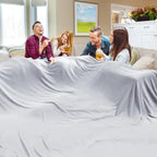Oversized Blanket 120x120 Inch Giant Huge Companion for Bed Sofa Travel and Camping Extra Large Big Soft Blanket Fits The Whole