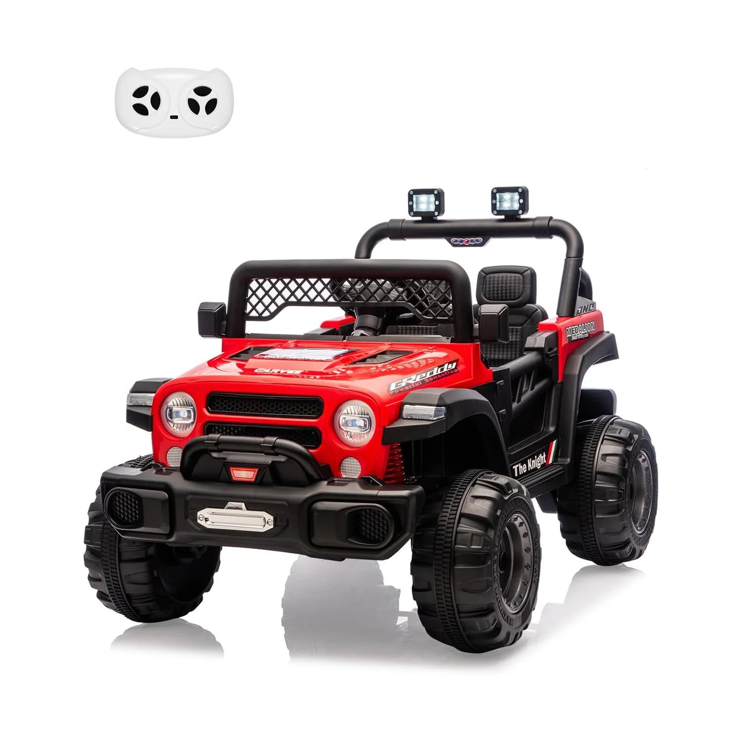 12V Kids Ride On Car,2 Seater Electric Toy Car for Toddlers and Children,with Remote Control, Battery-Powered,Music,Led Lights