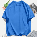 Short Sleeve T-shirt Minimalist Solid Plain Cotton O Neck Oversized Loose Sport Daily Women Summer All Season