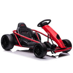 24V Electric Go Kart Drift Car for Kids 8-12, Ride On Racing Toy with Dual 300W Motors/8 MPH High Speed/Music, Outdoor Fun Gift
